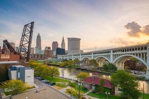 utsikt över centrala Cleveland foto