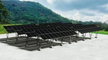 solcell solenergi naturlig energi ren energi foto
