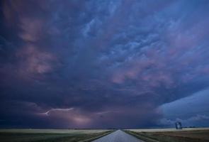 night lightning kanada foto