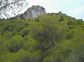 puig de sa morisca moriska toppen arkeologisk park på Mallorca foto