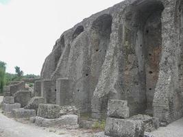 ruiner av minturnae, Italien foto