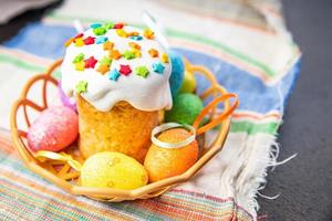 påsk tårta söt dessert bakverk kulich semester behandla festlig foto