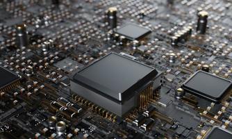 3D-rendering, centrala datorprocessorer cpu koncept teknologi bakgrund mikroprocessor chipset central processor enhet cyber och futuristiskt koncept, hårdvara, ai, elektronik, med kopieringsutrymme foto