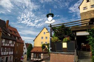 gamla traditionella byggnader i Nürnberg Nürnberg stad, Bayern, Tyskland foto