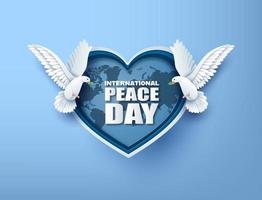 internationella fredsdagen. papperssår foto
