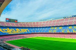 camp nou är fotbollsklubben barcelonas hemmaarena foto