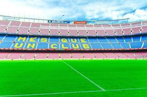 camp nou är fotbollsklubben barcelonas hemmaarena foto