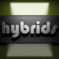 hybrider ord av järn på kol foto