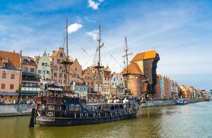 gdansk city gamla historiska centrum i Polen foto