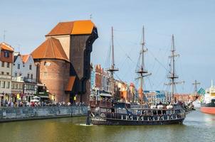 gdansk city gamla historiska centrum i Polen foto