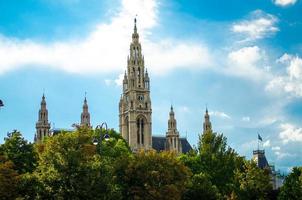 stadshuset i Wien, rathaus, Österrike foto