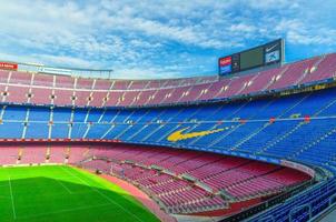 camp nou är fotbollsklubben barcelonas hemmaarena foto