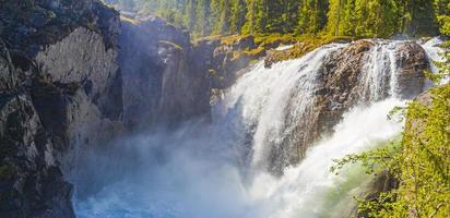 rjukandefossen i hemsedal viken norge vackraste vattenfallet i europa. foto