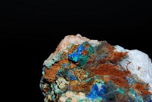 mineraler med azurit fantastisk utsikt foto