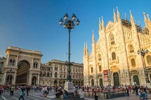 milano, Italien, 9 september 2018 duomo di milano katedral på torget Piazza del duomo, milano, Italien foto