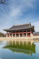 gyeongbokgung palats i Seoul, Sydkorea foto