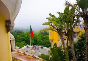 sintra, portugal - 14 juni 2017 pena nationalpalats eller palacio da pena. Pena-slottet är ett unesco-arv nära lisbon lisboa foto