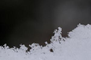 snö och många kristaller foto