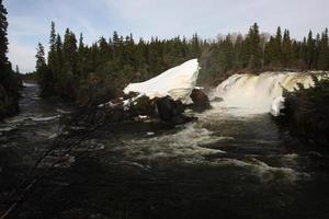 pisew falls i norra Manitoba foto