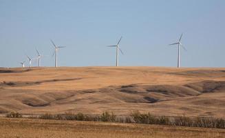 vindkraftspark söder om mås sjön saskatchewan foto