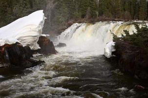 pisew falls i norra Manitoba foto