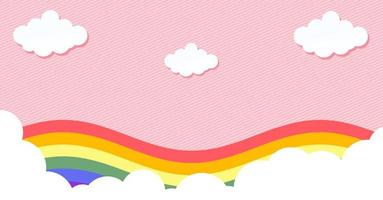 abstrakt kawaii färgglada himmel regnbåge bakgrund. mjuk gradient pastell komisk grafik. koncept för bröllopskortdesign eller presentation foto