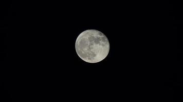 månvyn med det starka månskenet och månytan på natten foto