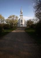 coderre kyrka i natursköna saskatchewan foto