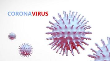 coronavirus 2019-ncov nytt coronaviruskoncept coronavirus influensa som farligt, 3d-rendering foto