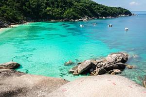 utsiktspunkt på Similan Island of Similan Island nationalpark vid Andamansjön i Phang Nga, Thailand foto