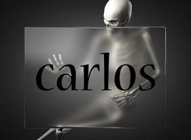 Carlos ord om glas och skelett foto