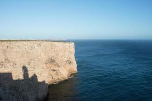 vacker utsikt från slutet av Europa. udde av saint vincent, portugal foto