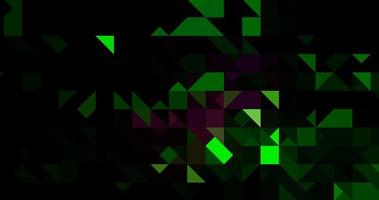 abstrakt grön mosaik form triangel realistiska polygonal ljusa glödande gradient mönster på mörker. foto
