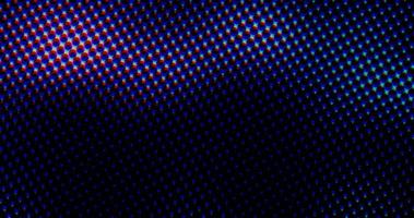 abstrakt ljusblå prickar rutnät halvtonsvåg futuristiskt vridet mönster med cirkel minimalism geometri struktur på svart. foto