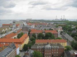 utsikt över staden köpenhamn i danmark foto