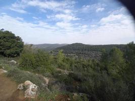 fantastiska landskap av Israel, utsikt över det heliga landet foto