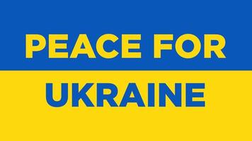 fred för Ukraina koncept med ordet i flaggan foto