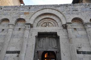 utsikt över staden san gimignano foto