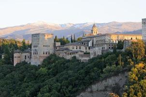 alhambra och granada landskap från albaicin foto
