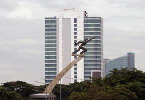 jakarta, indonesien 2022-pancoran ststue, landmärke i Indonesien foto