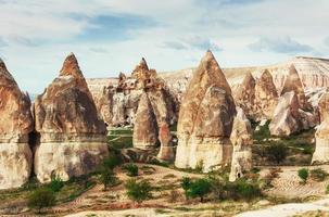 grottestad i cappadocia Turkiet foto