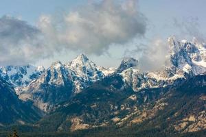 bergskedjan grand teton foto