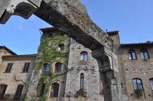 utsikt över staden san gimignano foto