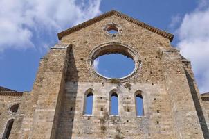 St Galgano Abbey ruiner i Chiusdino foto