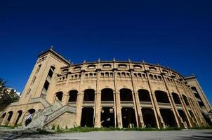 antik stadion i mallorca blå himmel foto