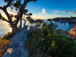 soluppgång över södra Stilla havet foto