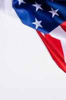 amerikanska flaggan. bakgrund för självständighetsdagen, minnesdagen eller arbetsdagen. kultur i usa foto