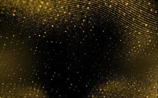 abstrakt bakgrund fluiding partikel med guld färg foto