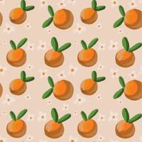 orange frukt sömlös vektor bakgrund foto