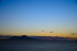 vesuvius med soluppgång i Neapel foto